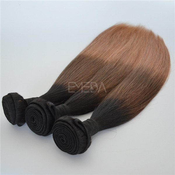 Ombre color 3 tone Brazilian sew in hair extensions YJ156